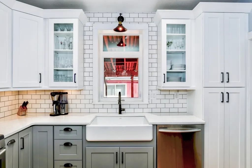 Interior Painting in Bellingham, MA — photo 2 — Shaker cabinets after two coats