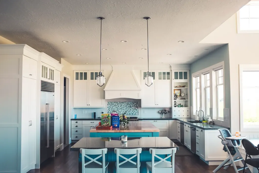 Interior Painting in Bellingham, MA — photo 3 — Open kitchen and dining area
